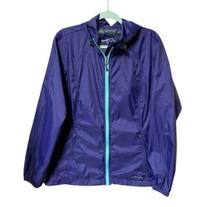 Eddie Bauer Purple Blue Wind Jacket Sz L